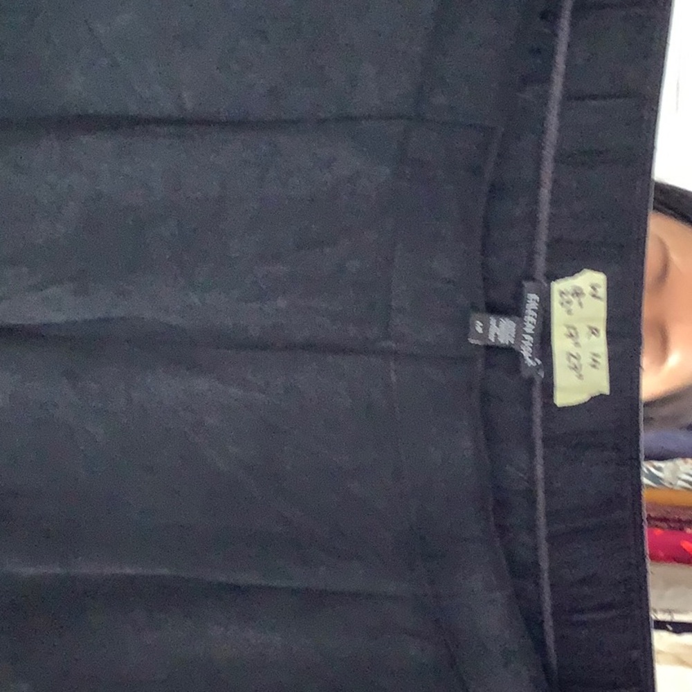 Eileen Fisher Washed Black Wide Leg Pants
